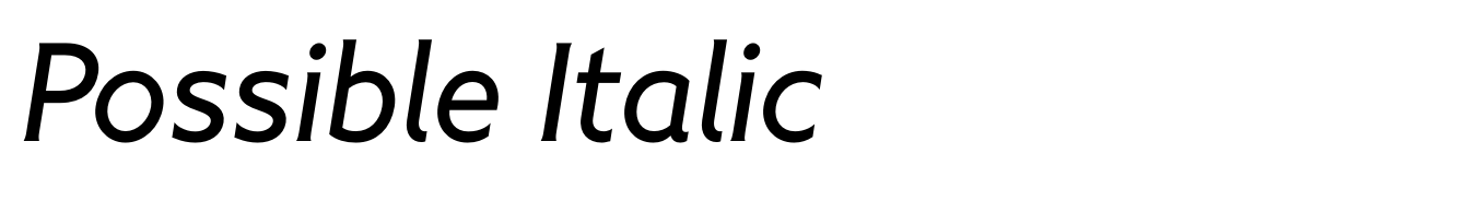 Possible Italic